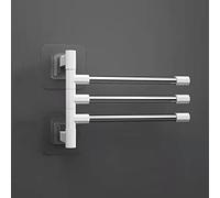 Towel Rails, n/a Bathroom Towel Rack Rotatable Towel Holder Space Aluminum 2/3/4/5-Bar Towel Hanger Kitchen Shelf Paper Hanging Wall Mounted (Size : 3) () Household faucets
