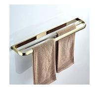 Towel Rails Towel Racks, for Bathroom, Towel Rail, Brass Wall Mounted Bathroom Double Bathtowel Bar Storage Towel Holder Rack Shelf/White/a (Chrome a)