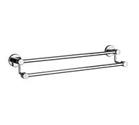 Towel Rails, Towel Rail Towel Bar Double Towel Bar Stainless Steel Round Towel Rails Wall Mounted Towel Rail Shelf For Bathroom Or Kitchen Towel Rack Towel Rack (Size : 100Cm) () Household faucets