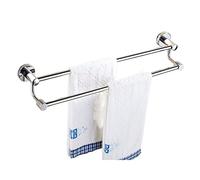 Towel Rails, Towel Rail Towel Bar Stainless Steel Towel Rail Double Layer Bathroom Towel Rack Holder Hanger Wall Mounted Polished Chrome Towel Rack (Size : 50cm) () Household faucets