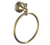 Towel Ring Antique Brass Hanger Hand Towel Holder for Bathroom Kitchen Accessories Wall Mounted,Pattern Carving Design