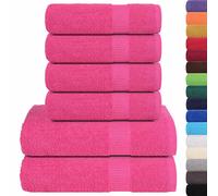 Towel Set 6 Piece Tea Towel Hand Towel Wash Towel 360 gsm 100% Cotton vidaXL