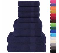 Towel Set 8 Piece Tea Towel Hand Towel Wash Towel 360 gsm 100% Cotton vidaXL
