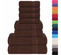 Towel Set 8 Piece Tea Towel Hand Towel Wash Towel 360 gsm 100% Cotton vidaXL