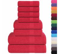 Towel Set 8 Piece Tea Towel Hand Towel Wash Towel 360 gsm 100% Cotton vidaXL