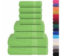 Towel Set 8 Piece Tea Towel Hand Towel Wash Towel 360 gsm 100% Cotton vidaXL