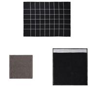 vidaXL 12 Piece Towel Set Black Cotton NEW