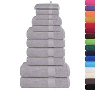 (cream) vidaXL Towel Set Washroom Tea Towel Hand Towel Wash Towel 360 gsm 100% Cotton