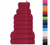 Towel Set Washroom Tea Towel Hand Towel Wash Towel 360 gsm 100% Cotton vidaXL