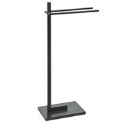 Beliani Towel Stand Selva Metal Black
