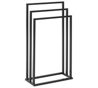 Beliani Towel Stand CHARRAS Metal Black, Black