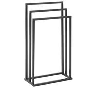 Beliani Towel Stand Charras Metal Dark Brown, Black