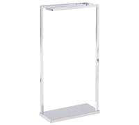 Beliani Towel Stand Garcitas Metal Silver