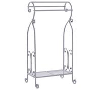 Beliani Towel Stand Linares Metal Grey