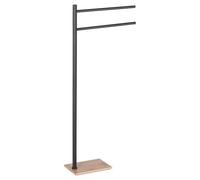 Towel Stand With 2 Arms Gedy TA31 41 TANIA Bamboo And Black