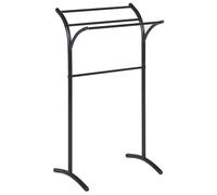 Beliani Towel Stand Yopal Metal Black, Black
