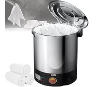 Towel Steamer with Anti-Dry Burn Protection, Stainless Steel, Quickly Heats from 30-110°C, Includes Steaming Rack & Clips for Bathroom, Spa, and Salon Use