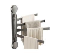 Towel Wall Rack - Hand Towel Holder | Washroom Towels Rail | Suction Cup Towels Holder Rack | Multi-Bar Layered Design Hangings Rod For Hotel, Balcony, Laundry, Bathroom, Kitchenss