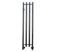 Towel Warmer Rack Wall Mounted 304 Stainless Steel Heated Towel Rack 4 Bars Vertical Towel Warming Rack Constant Temperature for Bathroom
