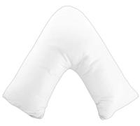 Towelbay V Pillows Poly Cotton Cover -Breathable and Super Soft- Neck, Back, Pregnancy & Nursing Support Extra Filled Hollowfibre V Shaped Orthopedic Pillows