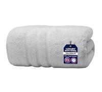 Towelogy 100% Cotton Bath Towels 70x120cm - Ultra Soft & Absorbent Towels for Bathroom | Spa & Hotel Quality | Premium Quick Dry Towel Set for Adults (1, Silver)