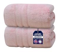 Towelogy 100% Cotton Bath Towels 70x120cm - Ultra Soft & Absorbent Towels for Bathroom | Spa & Hotel Quality | Premium Quick Dry Towel Set for Adults (2, Blush)