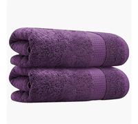 Towelogy 2-Piece Bath Towel Set - 100% Combed Cotton Ultra Soft, Quick-Dry, Highly Absorbent | Hotel & Spa Quality (Plum, Hand Towels (50x85cm))