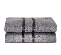 Towelogy® 600GSM Cotton Washcloths Multipack Quick Dry Flannels Face Towels Hotel Spa Bathroom Make Up Remover Cloths 30x30cm (Grey Charcoal, Pack Of 2)