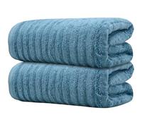 Towelogy Bamboo Bath Towels 70x120cm Quick-Drying Ideal for Adults, Gym & Travel OEKO-TEX Certified Also Perfect as Kids Bath Sheet (2, Teal)