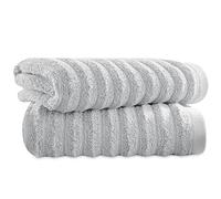 Towelogy Bamboo Face Cloth Makeup Remover Facial Cleansing Cloths Super Soft Fingertip Towels for Delicate Sensitive Skin | 30x30 cm - Pack of 2 (Silver, 2)