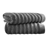 Towelogy Bamboo Hand Towels 2-Pack 50x80 cm Fast Drying and Absorbent Wash Cloths for Multipurpose Use | OEKO-TEX CERTIFIED (Charcoal, L - 50x80 cm)