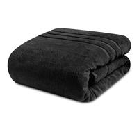 Towelogy® Bath Towels Set for Bathroom (70 x 120cm, Pack of 1) 100% Egyptian Cotton Zero Twist Towels Durable & Fade Resistant | Oeko-Tex Certified & Eco-friendly (1, Noir)