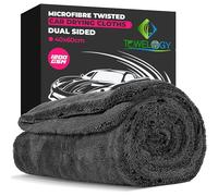 Towelogy Car Drying Towel Extra Large - 1200GSM Twisted Microfibre Car Wash & Detailing Cloth 60x40cm (1, Grey)