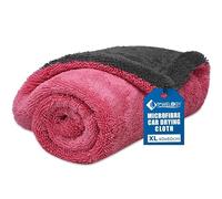Towelogy Car Drying Towel Extra Large Dual-Sided Microfibre with Twisted Loop Technology for One-Pass Drying, Maximum Water Grip & Zero Streaks (Fuschia Pop, X Large)