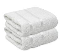 Towelogy® Fast Drying Flannel Face Cloth 100% Cotton Super Soft Premium Washcloths Facial Towels | OEKO-TEX Certified 33x33 cm (Snowy, 2)