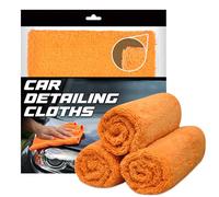 Towelogy G73 Professional Car Detailing Cloths Edgeless Microfibre Cloths Ideal with Quick Detailing Spray for a Swirl-Free Shine (Orange)