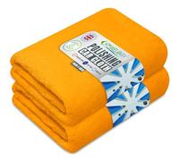 Towelogy® G76 Premium Car Polishing Cloth Lint Free & Ultra Soft For Professional Buffing To Enhance Gloss 40x40cm (Orange)