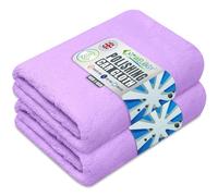 Towelogy® G76 Premium Car Polishing Cloth Lint Free & Ultra Soft For Professional Buffing To Enhance Gloss 40x40cm (Purple)