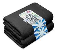 Towelogy® G76 Premium Car Polishing Cloth Lint Free & Ultra Soft For Professional Buffing To Enhance Gloss 40x40cm (Black)