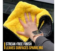 Towelogy Giant Car Drying Towel XXL Microfibre COMPLETE Washing Kit Includes Drying Towel with Wash Mitt and Streak Free Glass Cloth for Car Detailing