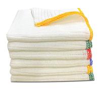 Towelogy® Heavy Duty Cotton Dish Cloths Extra Large SUPER ABSORBENT Cleaning Scrubbing Washing Drying Rags Kitchen Tea Towels Colour Coded Dishcloths MACHINE WASHABLE 38x40cm (Assorted, Pack Of 4)
