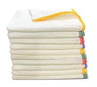 Towelogy® Heavy Duty Cotton Dish Cloths Extra Large SUPER ABSORBENT Cleaning Scrubbing Washing Drying Rags Kitchen Tea Towels Colour Coded Dishcloths MACHINE WASHABLE 38x40cm (Assorted, Pack Of 20)