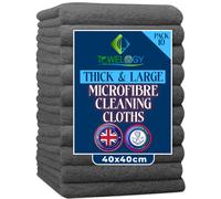Towelogy? Heavy Duty Microfibre Cleaning Cloths for Home All Purpose - Larger, Thicker, More Absorbent Cleaning Cloth - 100% Lint Free Micro Fibre