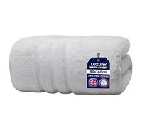 Towelogy® Luxury Bath Sheets - Extra Large 140x90cm Bath Towels for Adults | Quick-Dry, Hotel-Quality Comfort (1, Silver)