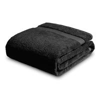 Towelogy Luxury Extra Large Bath Towels 90x140cm | 100% Egyptian Cotton Ring Spun Soft and Absorbent Hotel Quality Spa Bath Sheet (Noir Black, 1)