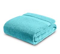 Towelogy Luxury Extra Large Bath Towels 90x140cm | 100% Egyptian Cotton Ring Spun Soft and Absorbent Hotel Quality Spa Bath Sheet (1, Aqua Blue)