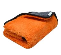 Towelogy Microfibre Car Towel Drying Large Detailing Cleaning Micro Fibre Ultra Plush 100% Lint Free Car Cloths (Orange, Large 40x40cm)