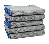 Towelogy® Microfibre Kitchen Dish Cloths Washing Up Dishcloths Antibacterial Super Absorbent Scratch Free & Lint Free Fast Drying Cleaning Tea Towels 30cmx40cm (Grey, Pack Of 10 (30x40cm))