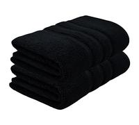 Towelogy® Premium Bath Towels 100% Egyptian Cotton Zero Twist Super Soft & Highly Absorbent Bathroom Towel Tear Resistant Strength 70 x 120cm | OEKO-TEX CERTIFIED & Eco-friendly (Noir Black, 2)