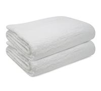 Towelogy® Premium Oversized Bath Sheets (100x180cm) 100% Egyptian Combed Cotton Quick Dry & Absorbent Extra Large Jumbo Bath Towels Hotel Quality (White Snow, 2)